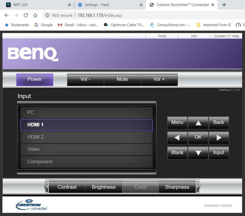 benq lh710 lan-control
